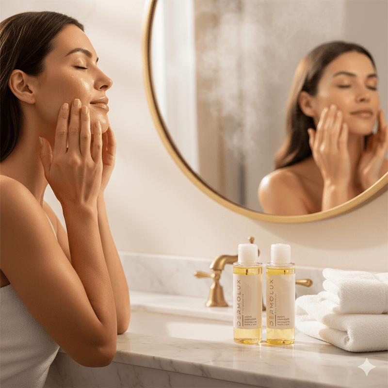 La importancia de la doble limpieza facial: el ritual que transforma tu piel - Dermolux Cosmetics