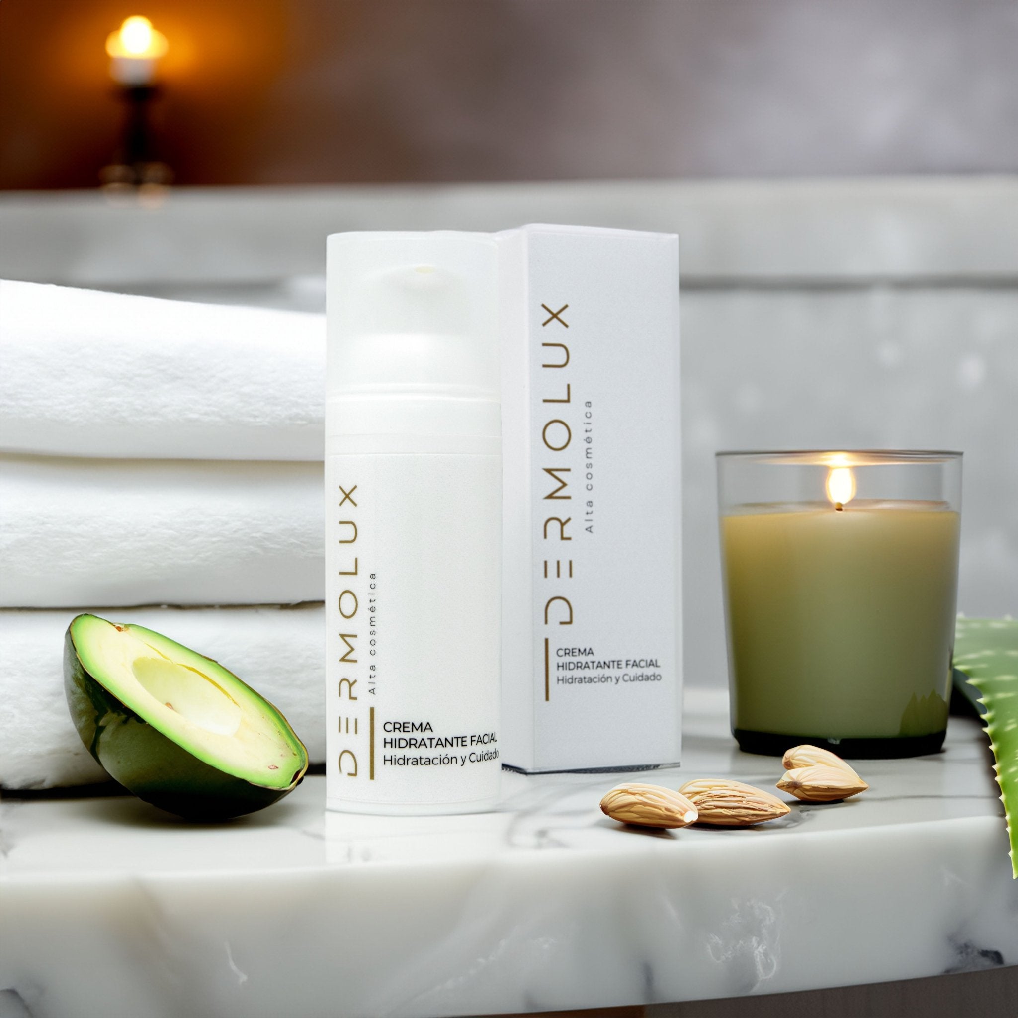 Crema Hidratación Facial Pieles Sensibles - Dermolux Cosmetics